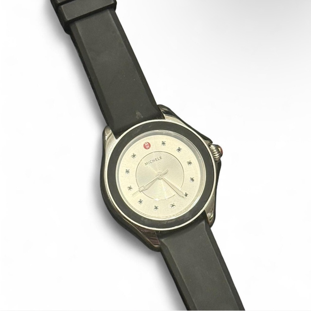 Michele Cape Spinner Black Dial Watch | Retail Tag $295 - Picture 3 of 8